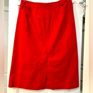 Club Monaco red mid length skirt - 4